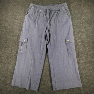 Rafaella Women's Navy and White Trousers